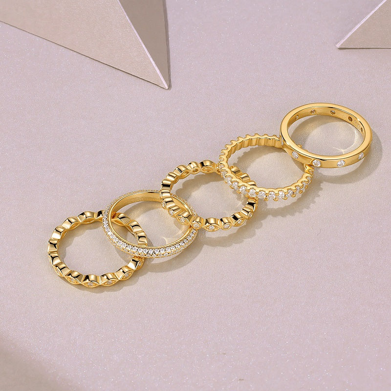 Gold Stackable Ring Set