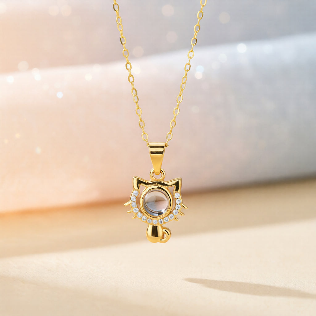 Custom Cat Photo Necklace