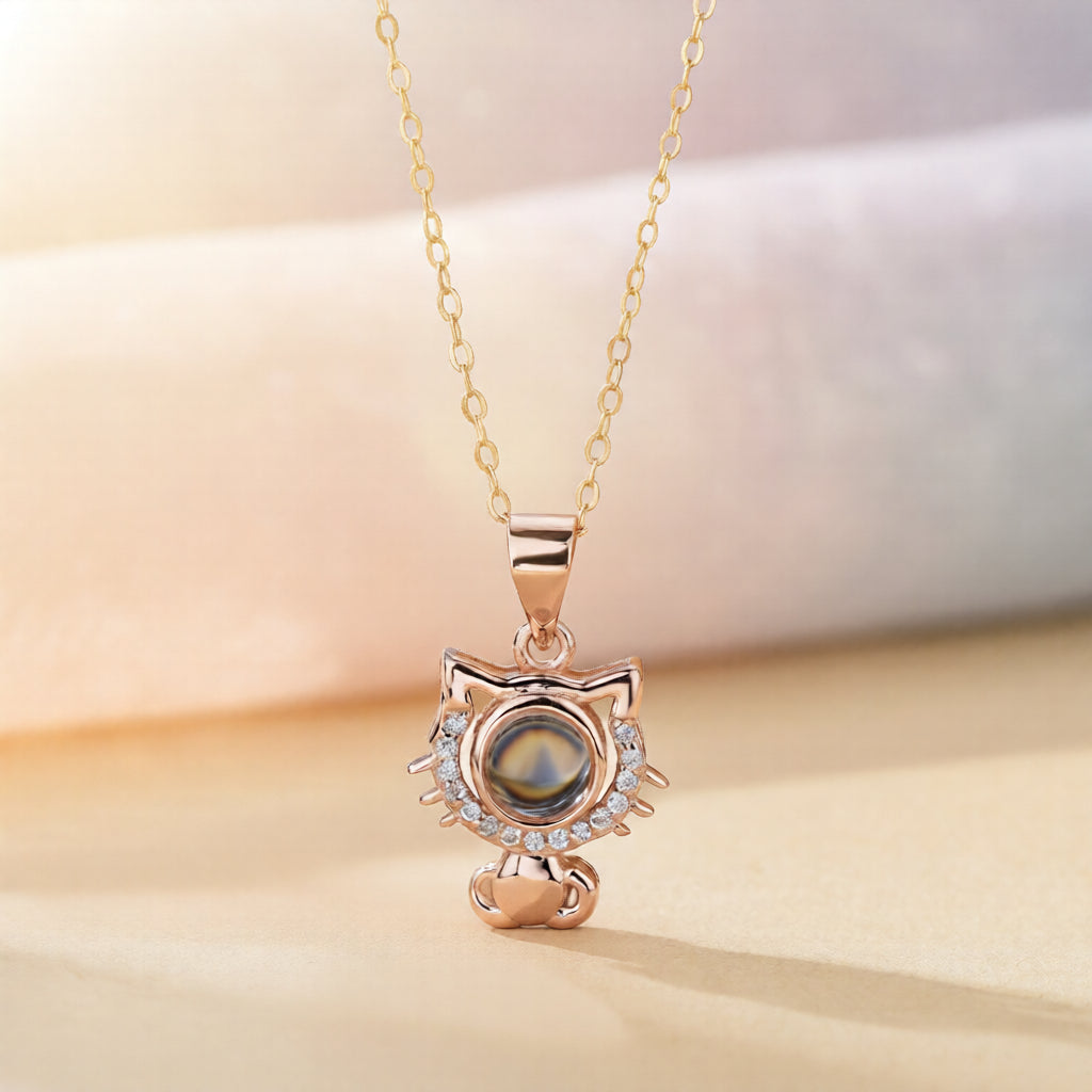 Custom Cat Photo Necklace