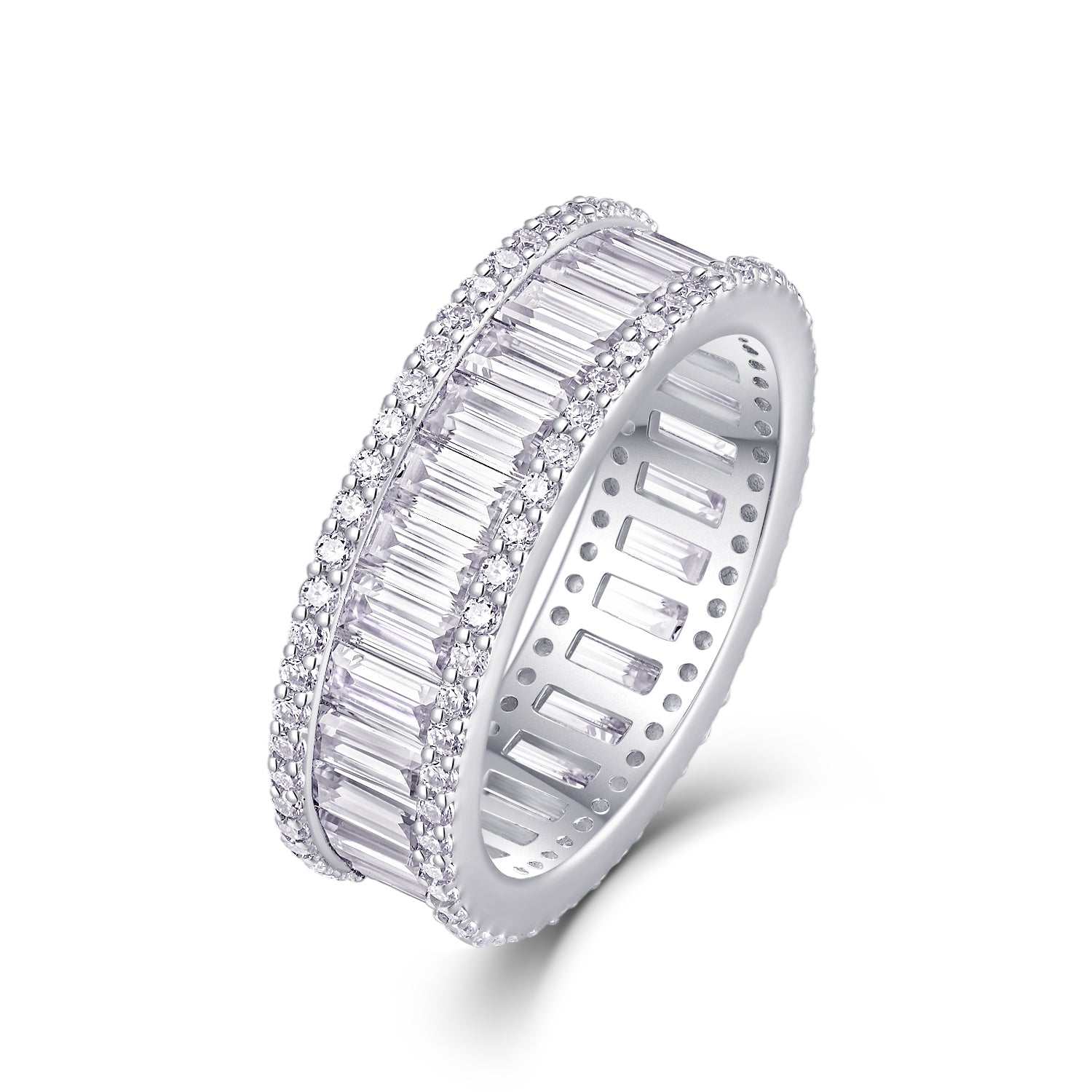 Emerald-Cut Eternity Band