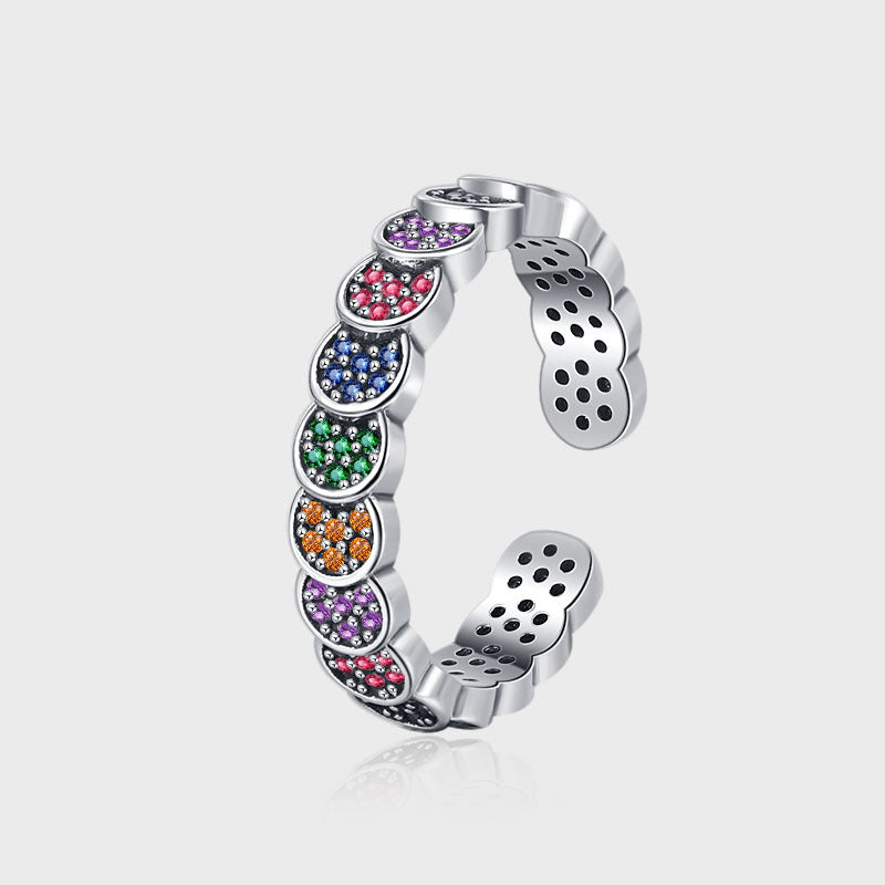 Rainbow Adjustable Band Ring