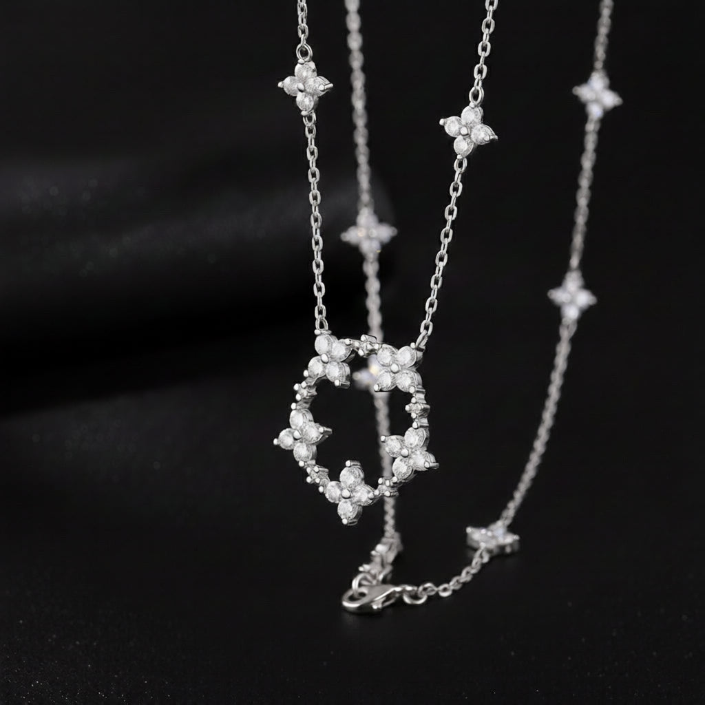 Iris Flower Necklace