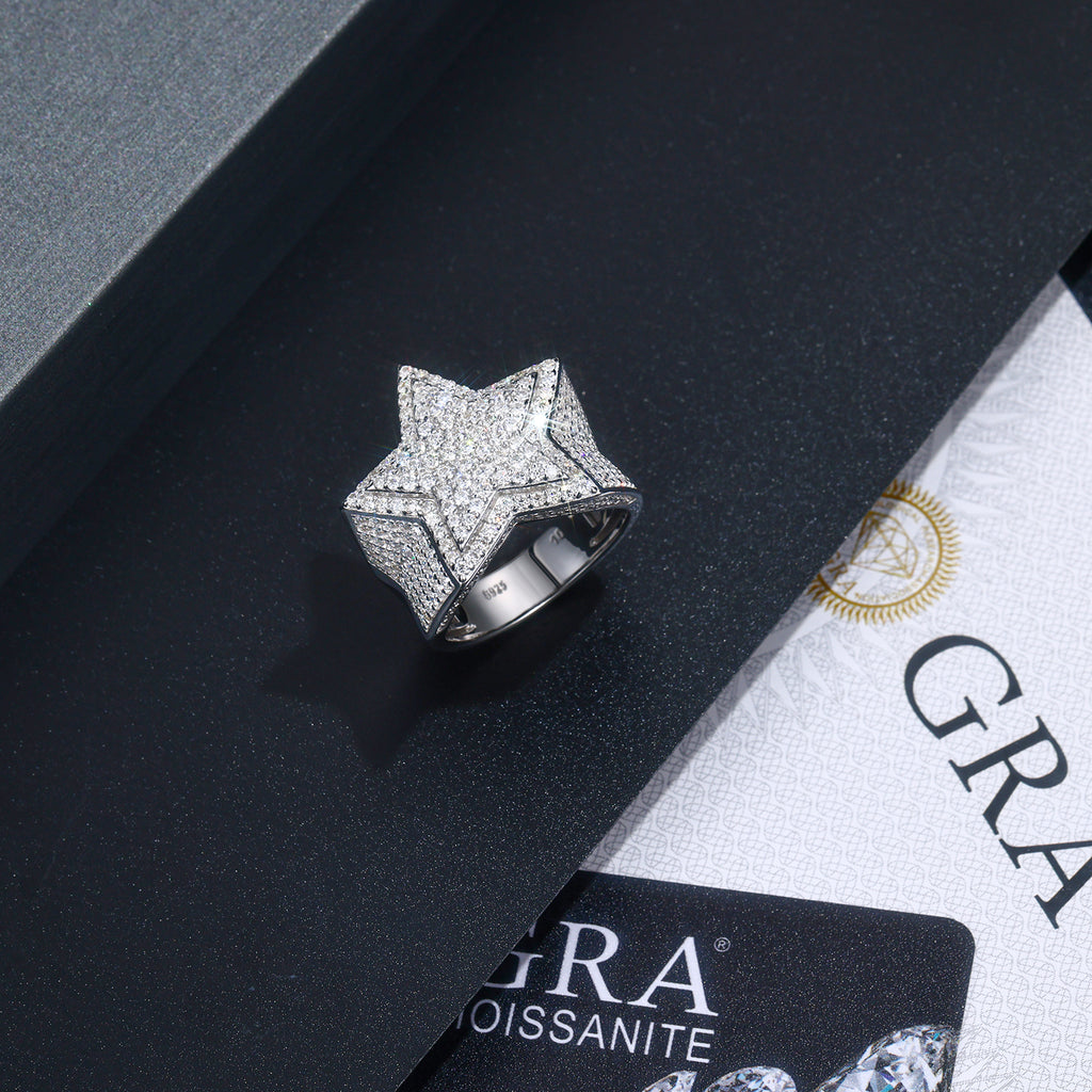 Celestial Diamond Star Ring