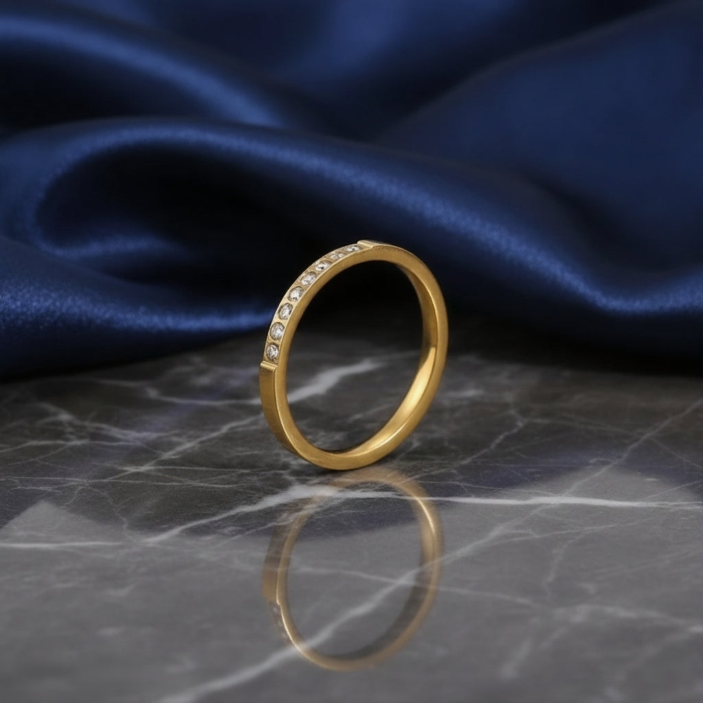 18K Gold Elegant Ring Set