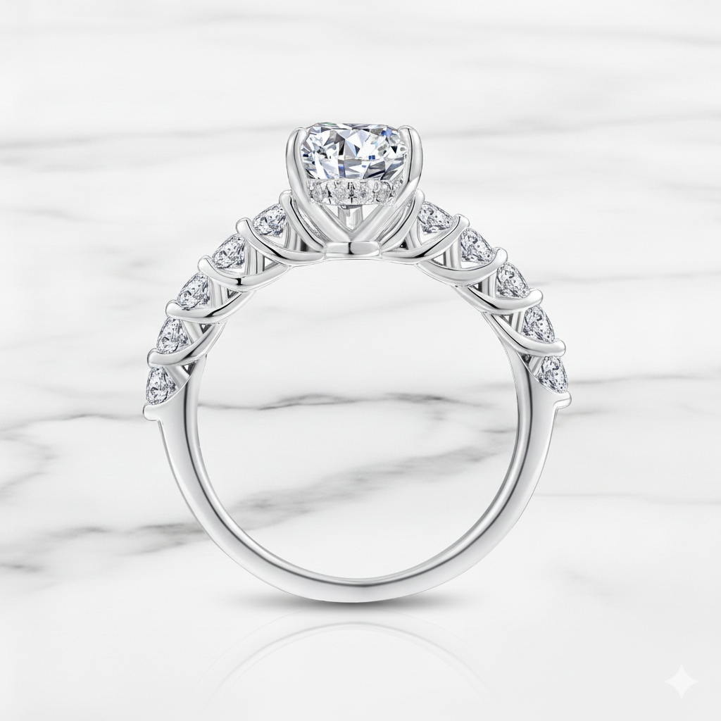 Pear Radiance Ring