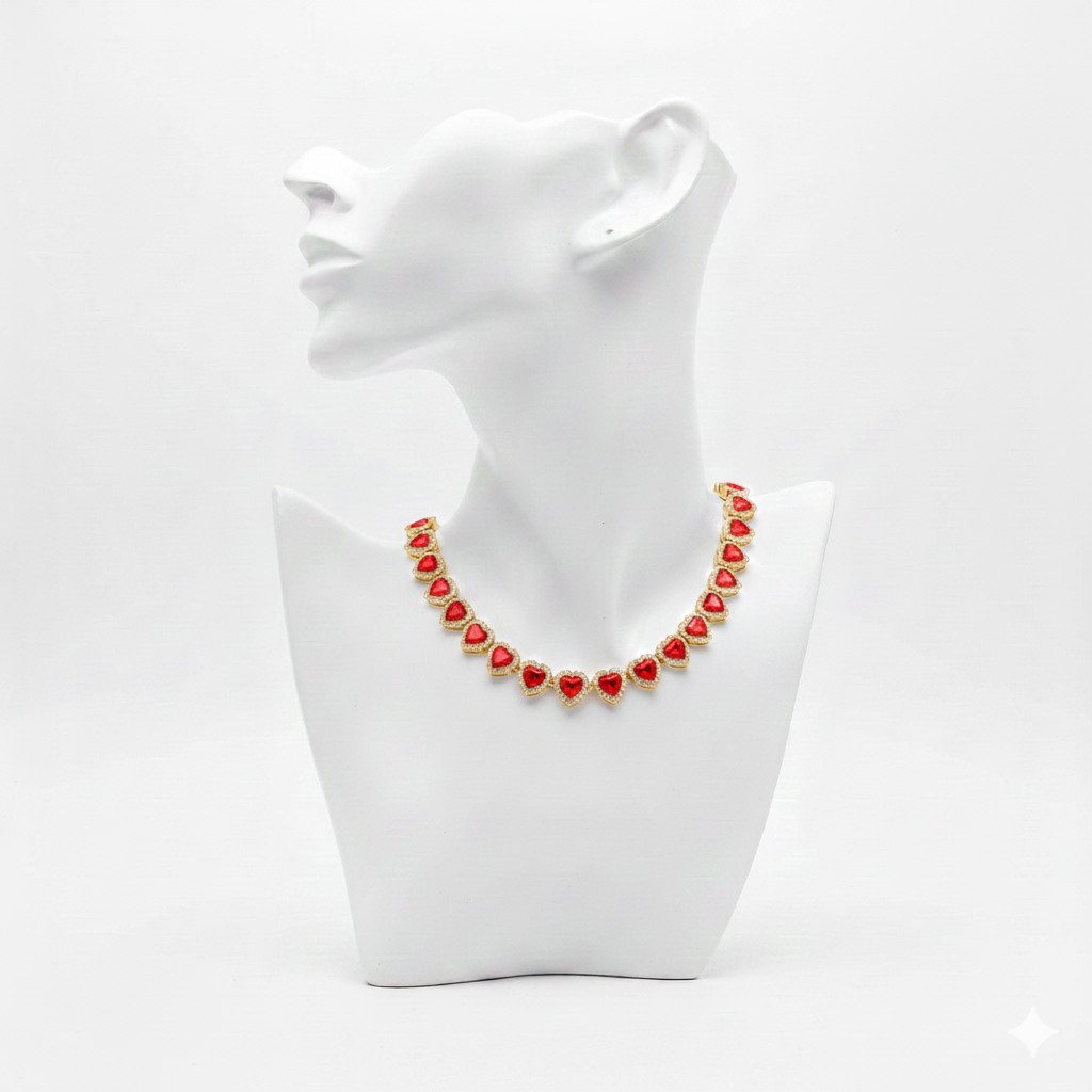 Elegant Heart Diamond Necklace