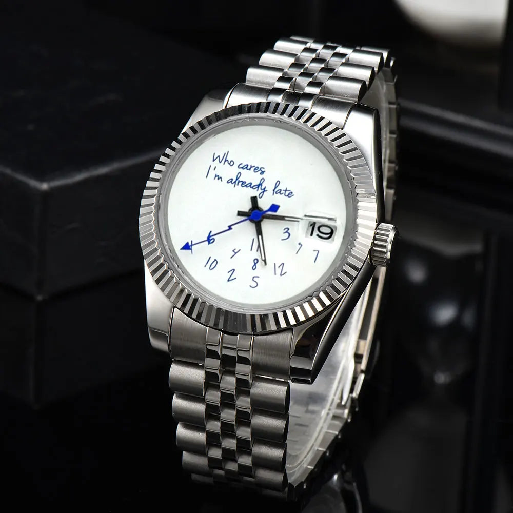 "Who cares i'm already late" Watch