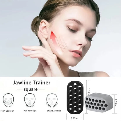 Jaw Exerciser for Men & Women, Silicone Jawline Exerciser, Jaw Trainer Strengthener, Jawline Shaper, Jaw Line Exercise.