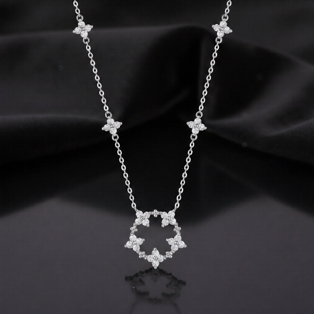 Iris Flower Necklace