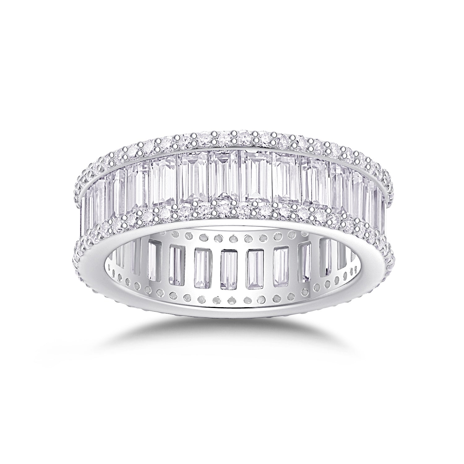 Emerald-Cut Eternity Band