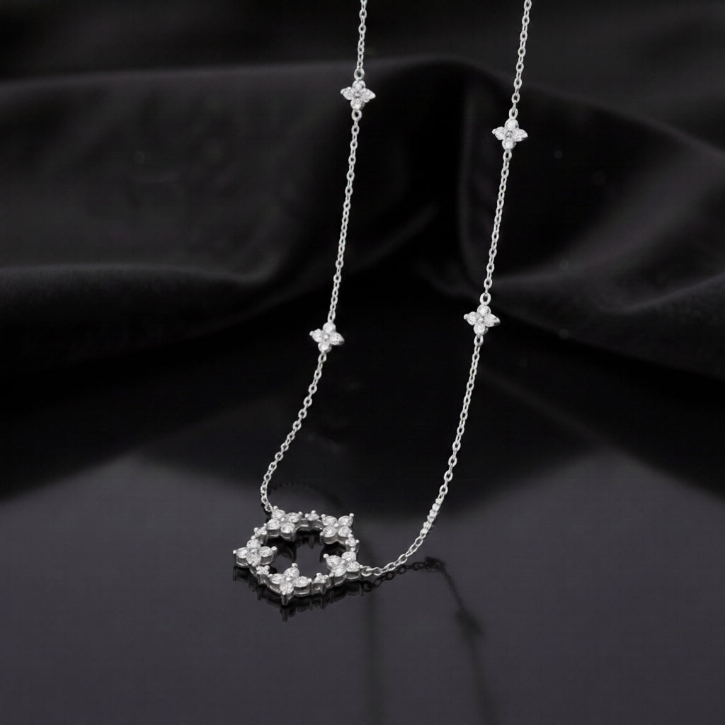 Iris Flower Necklace