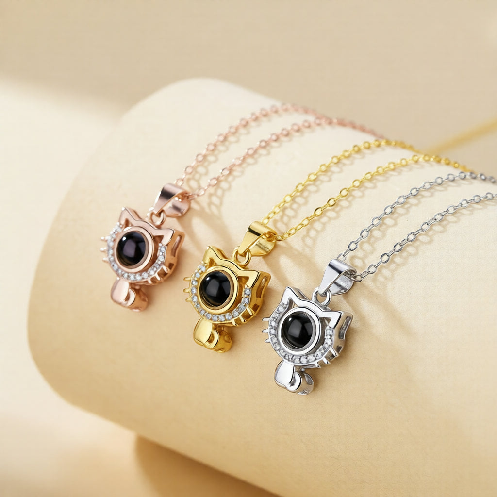 Custom Cat Photo Necklace