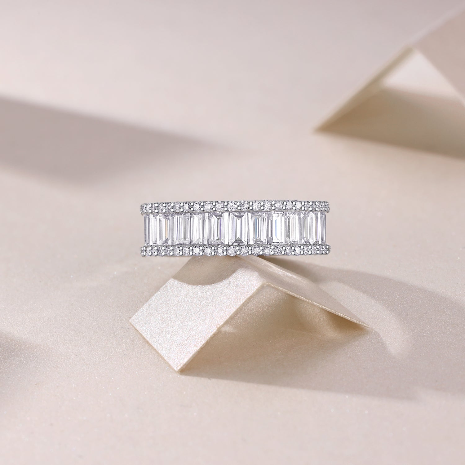 Emerald-Cut Eternity Band