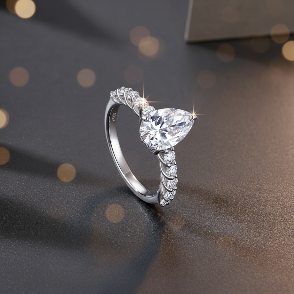 Pear Radiance Ring
